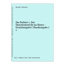 Reibert dienstunterricht heere gebraucht kaufen  Krefeld