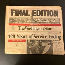 Washington star complete for sale  Frederick