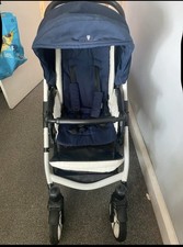 Navy venicci pram for sale  BOLTON