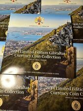 Moedas de Gibraltar 1p 2p 5p 10p 20p 50p pence £1 £2 £5 libras 2024 CONJUNTO CIII brasão comprar usado  Enviando para Brazil