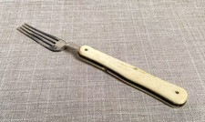 Usado, Garfo dobrável portátil antigo c1850 oficial de guerra da Crimeia campanha cabo ósseo comprar usado Usado, Garfo dobrável portátil antigo c1850 oficial de guerra da Crimeia campanha cabo ósseo comprar usado  Enviando para Brazil