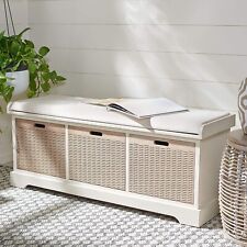 White bench storage for sale  Fort Lauderdale