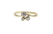 Goldring 333 zirkonia gebraucht kaufen  Br'haven-Leherheide