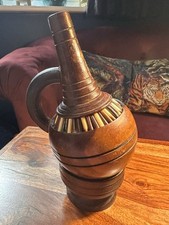 Vintage wood flagon for sale  BARNSTAPLE