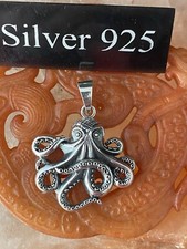 Silver octopus pendant for sale  BRIGHTON