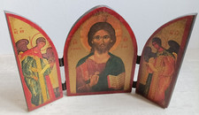 Triptyque icone byzantine d'occasion  Fontaine-le-Bourg