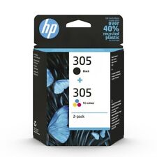 Cartuchos de tinta genuínos HP 305 preto + colorido - ENTREGA GRATUITA NO REINO UNIDO! IVA incluído, usado comprar usado  Enviando para Brazil