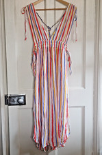 Beach dress striped for sale  ONGAR