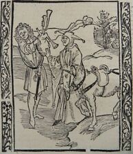 ORIGINAL ALBRECHT DURER XILOGRAVURA NAVIO DOS TOLOS 1494 Of Foolish Trading Bagpipe comprar usado  Enviando para Brazil