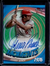 2025 Finest Johnny Bench Moments refrator verde automático #65/75 vermelho comprar usado  Enviando para Brazil