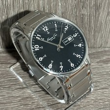 Relógio masculino preto Kenneth Cole icônico aço inoxidável com nova bateria comprar usado  Enviando para Brazil