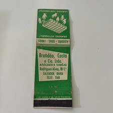 Brandao Costa E Cia Ltda Atacado E Varejo Vintage Matchbook Cover SMB7-4 comprar usado  Enviando para Brazil