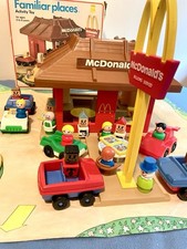 Vintage Playskool McDonalds PlaySet #430 Kompletny z pudełkiem DODATKI Fisher Price 1974, używany na sprzedaż  Wysyłka do Poland