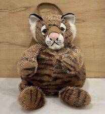 Mochila Aurora World Tiger de pelúcia infantil zíper zoológico viagem alças ajustáveis macias comprar usado  Enviando para Brazil