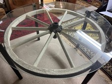 Tisch wagenrad glasplatte gebraucht kaufen  Gütersloh