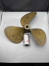 Vintage Grande Bronze Barco Hélice 17" Ótima Cor Exibição Fantástica Meio Centavo comprar usado  Enviando para Brazil