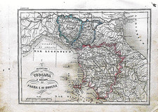 Mappa antica granducato usato  Monterosso Almo