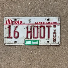 1985 1997 Illinois Placa de Licença Etiqueta Automática Decoração de Garagem Vintage 16 HOOT comprar usado  Enviando para Brazil