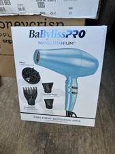 Secador de cabelo BABYLISS PRO NANO TITANIUM PROFISSIONAL ALTA VELOCIDADE DUPLO IÔNICO comprar usado  Enviando para Brazil