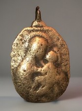 Antica medaglietta bronzo usato  Torino