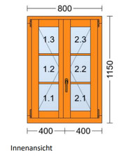 Holz kastenfenster 68mm gebraucht kaufen  Lunzenau