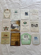 Lot étiquettes vin d'occasion  Ifs