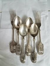 9 colheres e garfos antigos de prata alpaca pesada da República do Chile talheres figurativos comprar usado 9 colheres e garfos antigos de prata alpaca pesada da República do Chile talheres figurativos comprar usado  Enviando para Brazil