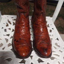 Vintage USA Justin Cowboy Embroidered Western Brown Boots 11B, usado comprar usado Vintage USA Justin Cowboy Embroidered Western Brown Boots 11B, usado comprar usado  Enviando para Brazil