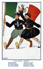 Fascismo azzoni fiamme usato  Stella