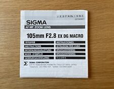 Sigma zoom lens for sale  EDINBURGH
