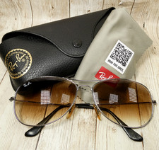 Óculos de Sol Ray-Ban Gunmetal Cinza Aviador - Cockpit RB3362 004/51 59-14-135 comprar usado  Enviando para Brazil