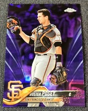 Usado, Refrator roxo cromado Topps 2018 /299 Buster Posey #29 Giants comprar usado  Enviando para Brazil