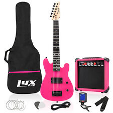Usado, Acessórios para guitarra elétrica e guitarra elétrica LyxPro Beginner 30 pol., rosa comprar usado  Enviando para Brazil