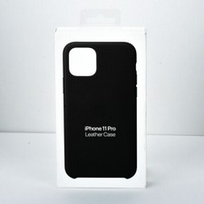 Capa protetora de couro original Apple Snap para iPhone 11 Pro preta caixa aberta comprar usado  Enviando para Brazil