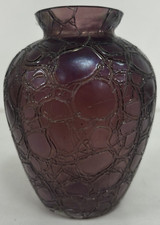 Purple vase crackle for sale  BASILDON