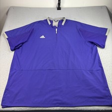 Jaqueta Adidas masculina 4XLT alta gaiola roxa quebra-vento manga curta beisebol, usado comprar usado  Enviando para Brazil