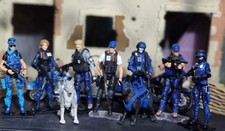 Usado,  Lote de bonecos personalizados MARAUDER MTF 1:18 bicicletas de segurança Swat aplicação da lei K9  comprar usado  Enviando para Brazil
