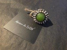 Vintage green diamante for sale  BLAIRGOWRIE