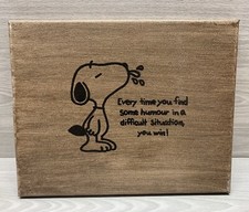 Snoopy canvas wall for sale  Clearfield