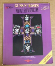 Livro de guia de música vocal guitarra Guns N' Roses Appetite For Destruction 1988 com pôster, usado comprar usado  Enviando para Brazil