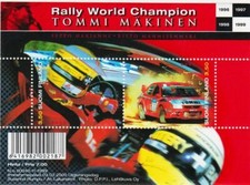 Finlândia - "CARROS ~ FÓRMULA 1 ~ TOMMI MAKINEN" MS folha miniatura 2000 comprar usado  Enviando para Brazil