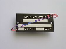 Plaque constructeur mbk d'occasion  Béziers