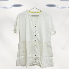 Blusa túnica feminina de jersey manga curta Ex White Stuff branca comprar usado  Enviando para Brazil