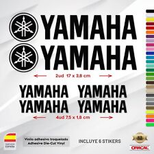 6 X PEGATINAS STICKER VINILO PACK SPONSOR MOTO AUTOCOLLANT YAMAHA LOGO, usado comprar usado  Enviando para Brazil