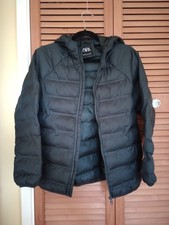 Black zara puffer for sale  BATH