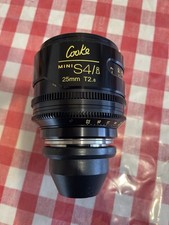 Cooke 25mm T2.8 miniS4/i Cine Lens - Feet, PL Mount Arri Red Camera Sony Cinema for sale  Los Angeles