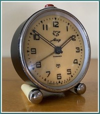 🕰 Antigo despertador mecânico soviético Slava "Mir" – URSS, 1962 comprar usado  Enviando para Brazil