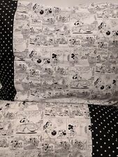 Fronha Mickey Mouse padrão preto e branco 100% nova algodão feita à mão um par comprar usado  Enviando para Brazil