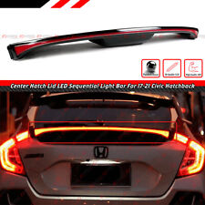PARA 2017-21 HONDA CIVIC HATCHBACK CENTRO TAMPA PORTA-MALAS LED BARRA DE LANTERNA TRASEIRA SEQUENCIAL comprar usado  Enviando para Brazil