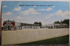 Illinois IL Indiana IN State Line Long's Sinclair posto de gasolina Chicago Heights Po comprar usado Illinois IL Indiana IN State Line Long's Sinclair posto de gasolina Chicago Heights Po comprar usado  Enviando para Brazil